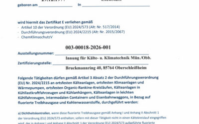 Zertifizierte Fachkompetenz für Ihre Wärmepumpe